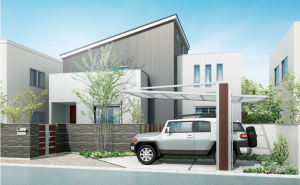 シンプルモダン　LIXIL　カーポート